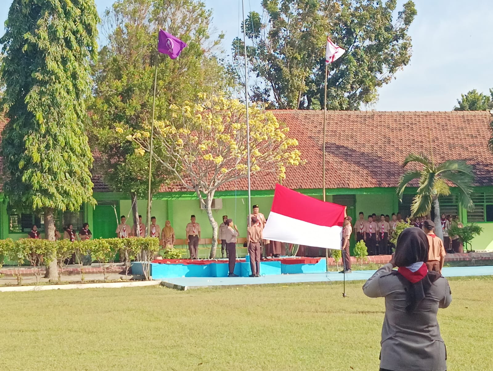 SMAN 1 Papar Gelar Upacara Peringatan Hari Pramuka ke-64